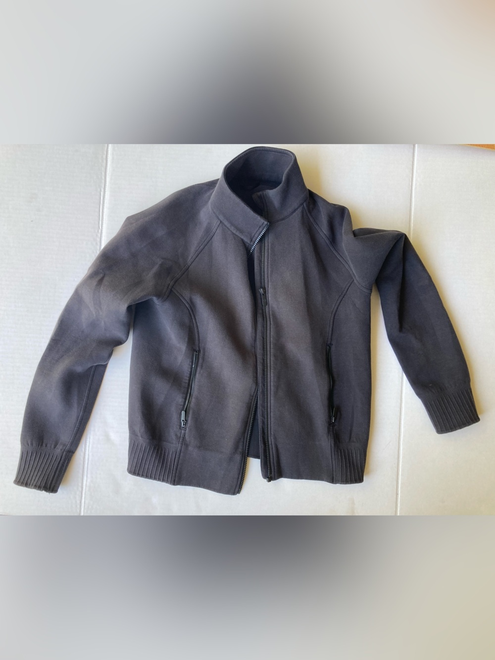 Lululemon black Zip-Front Sweater Jacket athleisure yoga Pilates